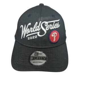 Philadelphia Phillies Hat Cap Snap Back Black Logo New Era MLB Baseball 2022 NEW